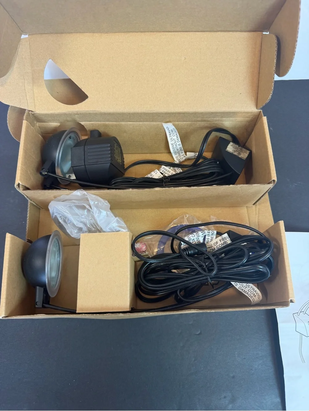 Vintage 1990s IKEA GRUVA Halogen Lamps Set of 2 Open Box + 2 Bulbs